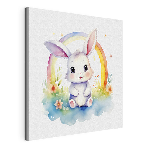 Wandbilder Aquarell eines Häschens mit Regenbogen (Artikelnummer: s38940) Wandbilder Wandbilder Aquarell eines Häschens mit Regenbogen (Artikelnummer: s38940)