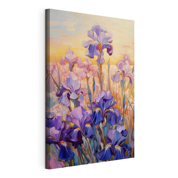 Wandbilder Wandbilder Ein Gemälde mit lila Blumen (Artikelnummer: s38941)