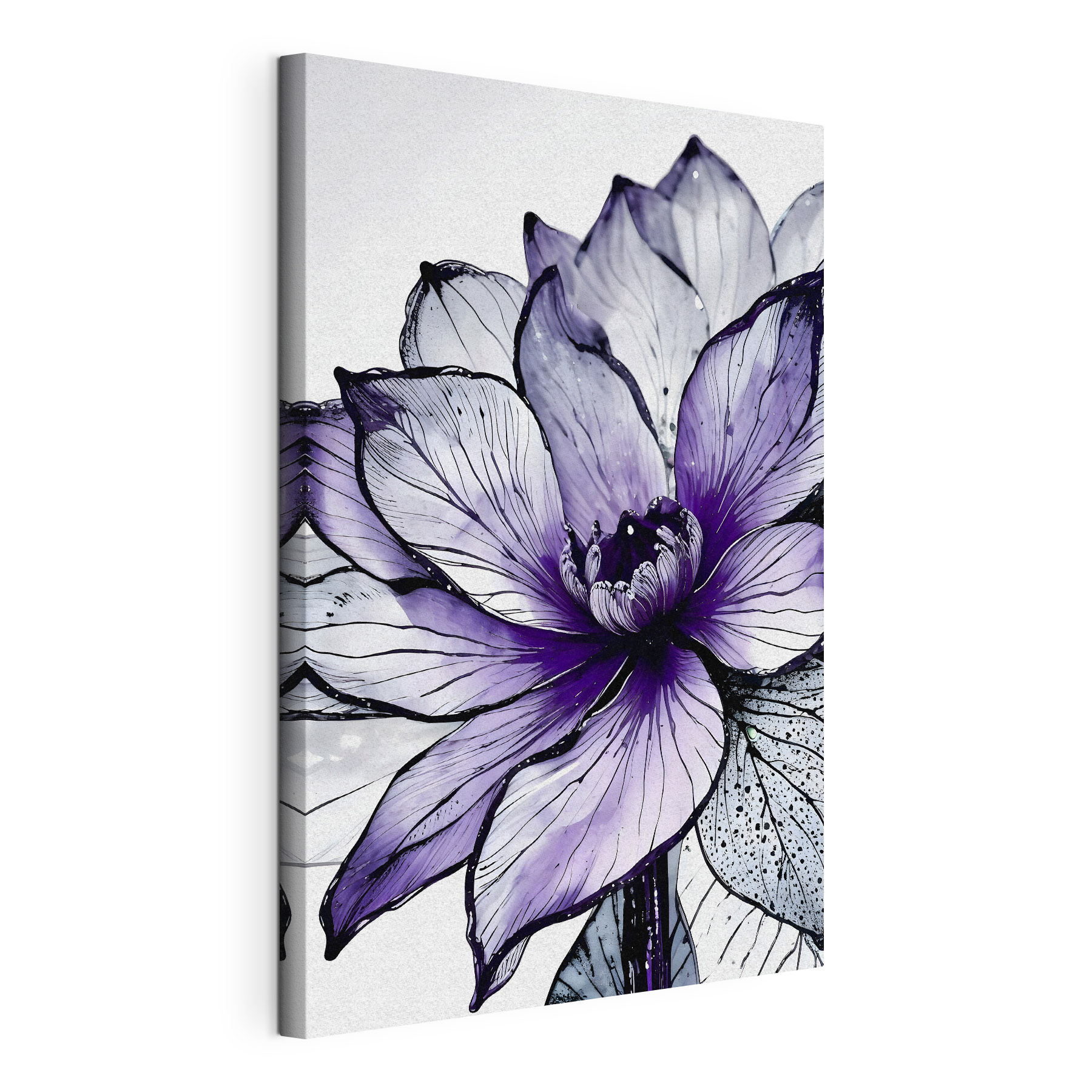 Elegant purple flower in soft tones Elegant purple flower in soft tones