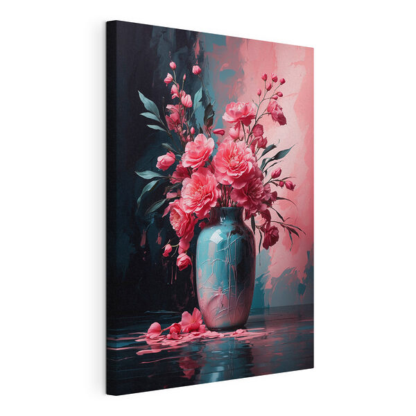 Wandbilder Eine Vase mit rosa Blumen (Artikelnummer: s38996) Wandbilder Wandbilder Eine Vase mit rosa Blumen (Artikelnummer: s38996)
