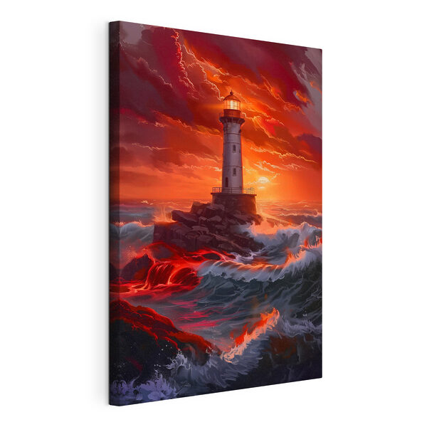 Wandbilder Wandbilder Ein Leuchtturm im Meer (Artikelnummer: s39050)