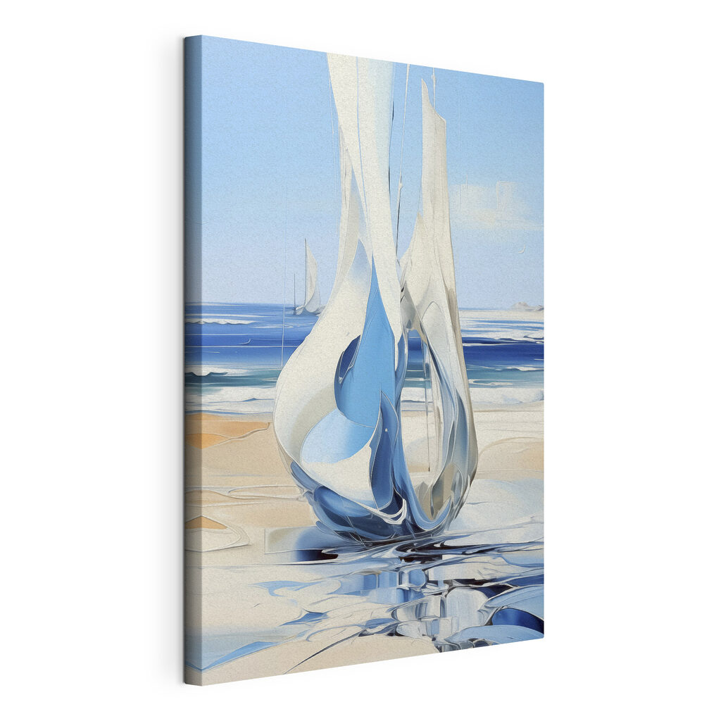 A sailboat on a beach A sailboat on a beach