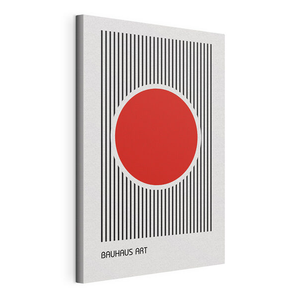 Wandbilder Wandbilder Ein roter Kreis mit schwarzen Linien (Artikelnummer: s39262)