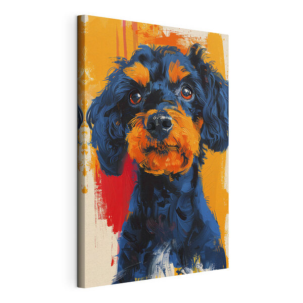 Wandbilder Lebendiges Porträt eines neugierigen Hundes (Artikelnummer: s39490) Wandbilder Wandbilder Lebendiges Porträt eines neugierigen Hundes (Artikelnummer: s39490)