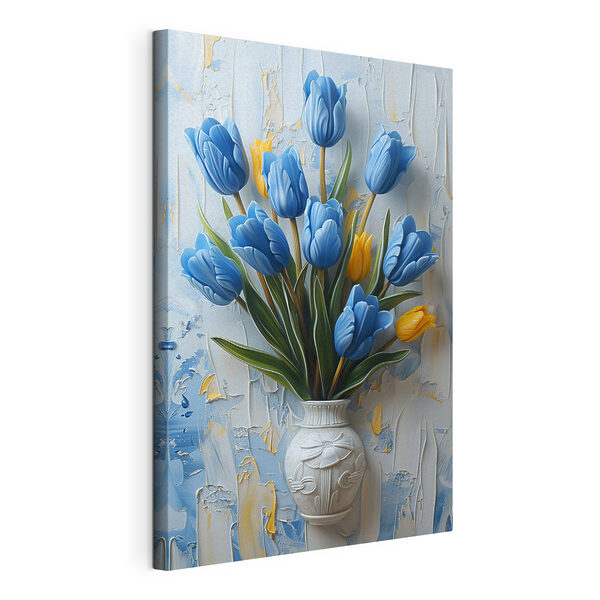 Vase mit blauen Tulpen Wandbilder Vase mit blauen Tulpen