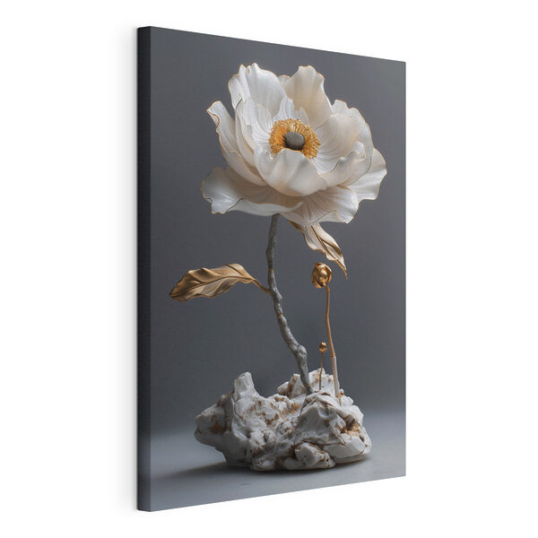 Wandbilder Wandbilder Elegante Blumenskulptur aus Porzellan ausgestellt (Artikelnummer: s39765)
