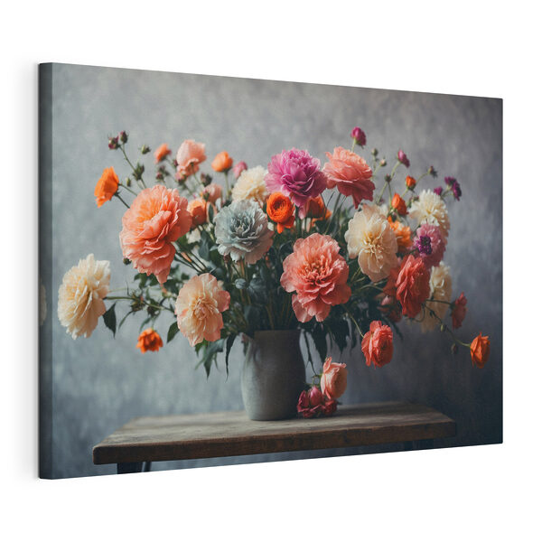 Wandbilder Wandbilder Vase mit Blumen auf einem Tisch (Artikelnummer: s39859)
