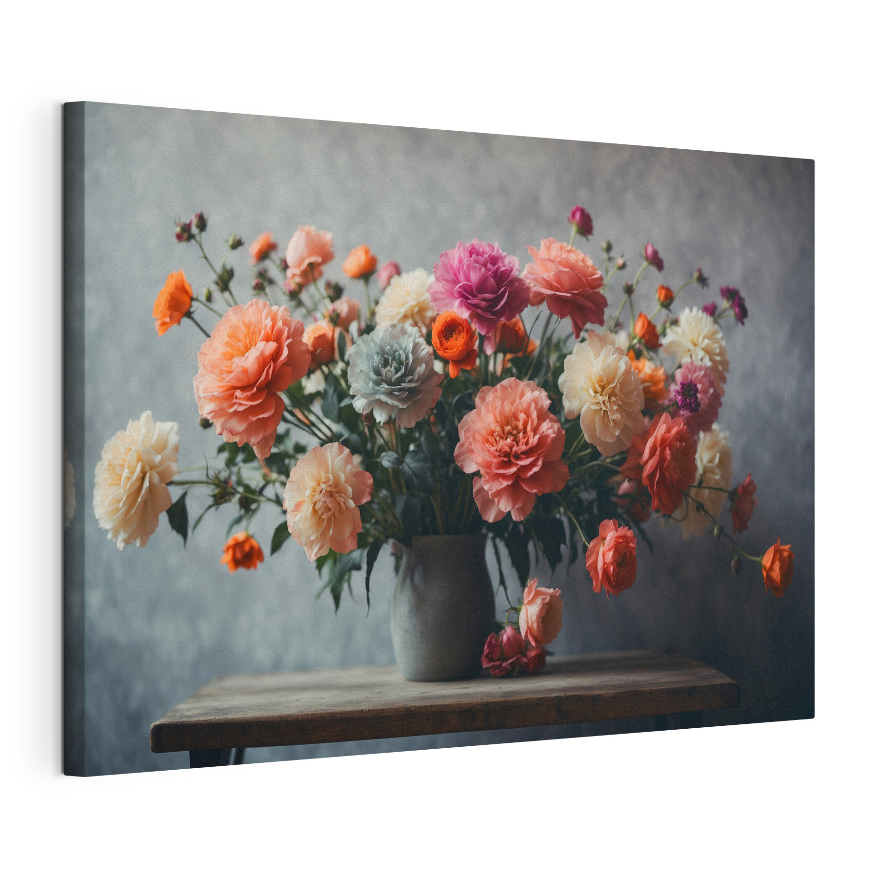 Vase of flowers on a table Vase of flowers on a table