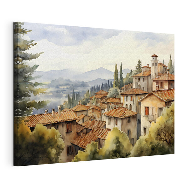 Wandbilder Aquarellbild einer Stadt mit vielen Gebäuden und Bäumen (Artikelnummer: s39934) Wandbilder Wandbilder Aquarellbild einer Stadt mit vielen Gebäuden und Bäumen (Artikelnummer: s39934)