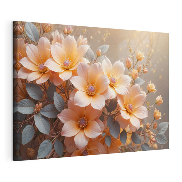 Gruppe von Blumen mit Blättern Wandbilder Gruppe von Blumen mit Blättern