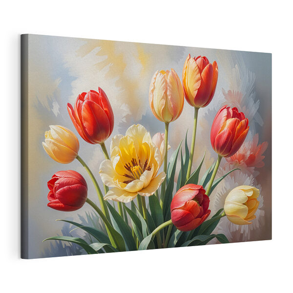 Wandbilder Wandbilder Gruppe von Tulpen in einer Vase (Artikelnummer: s40167)