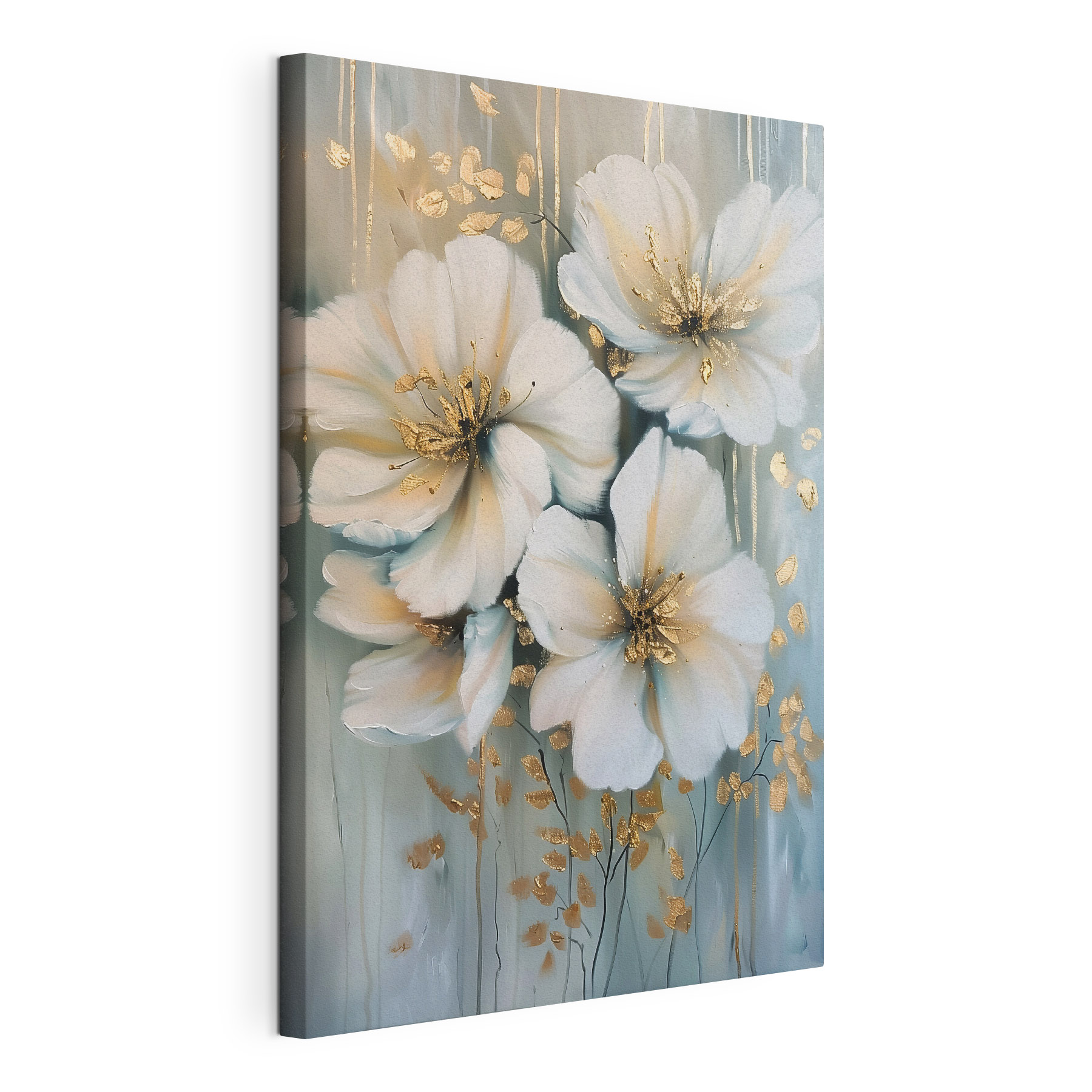 Painting of white flowers