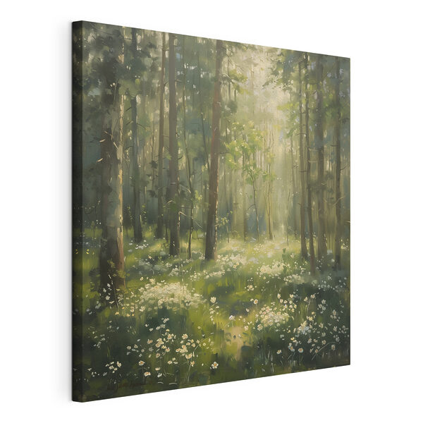 Wandbilder Wandbilder Wald mit Bäumen und Blumen (Artikelnummer: s40226)