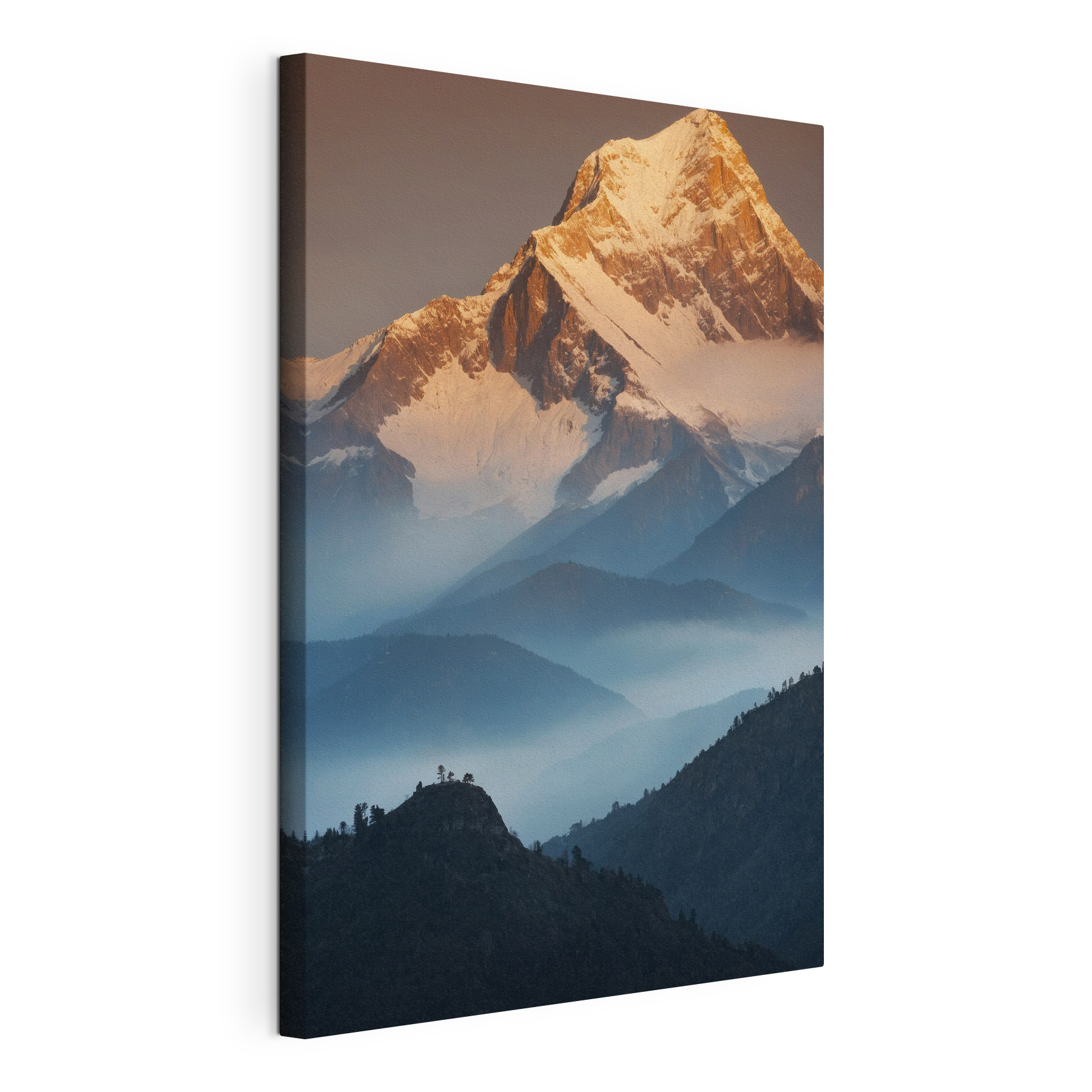 Mountain range with snow on top