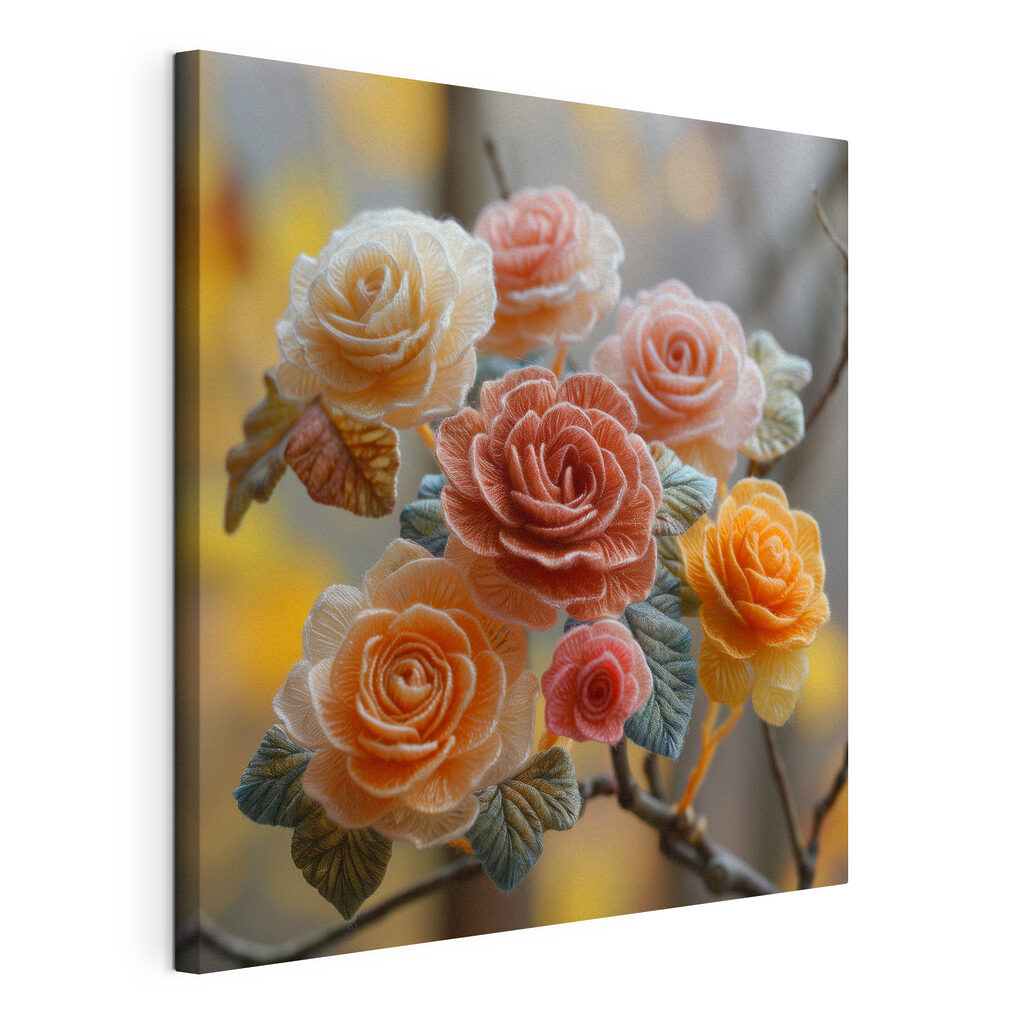 Beautiful roses in soft colors
