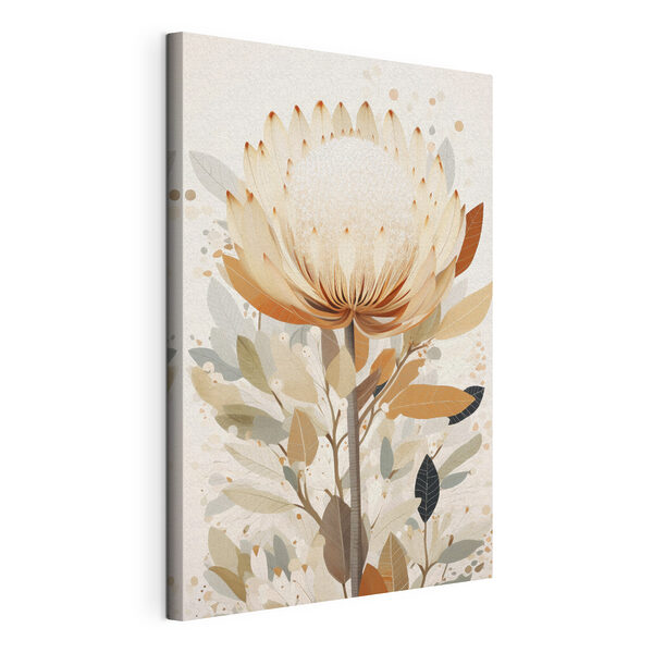 Wandbilder Wandbilder Blume mit Blättern und Blütenblättern (Artikelnummer: s40818)