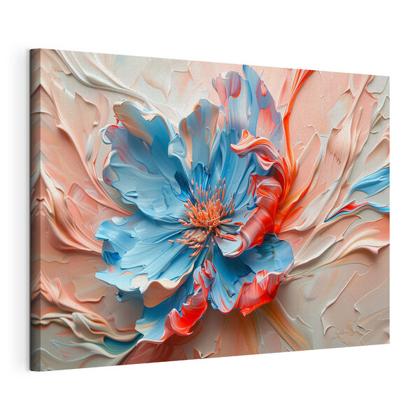 Blaue und rosa Blume Wandbilder Blaue und rosa Blume