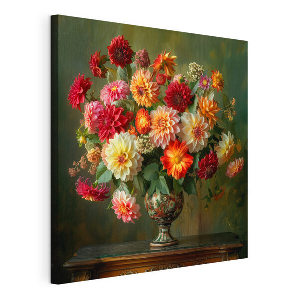 Vase mit Blumen auf einem Tisch Wandbilder Vase mit Blumen auf einem Tisch