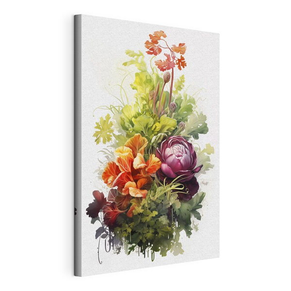Strauß aus Blumen und Blättern Wandbilder Strauß aus Blumen und Blättern