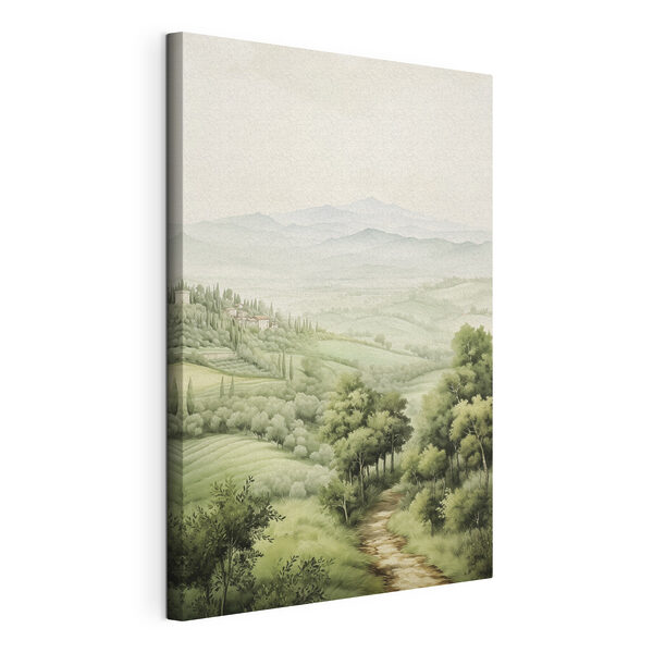 Wandbilder Landschaft mit Bäumen und Hügeln