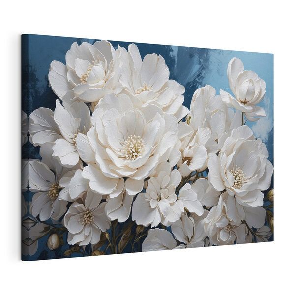 Wandbilder Wandbilder Gruppe von weißen Blumen (Artikelnummer: s41314)