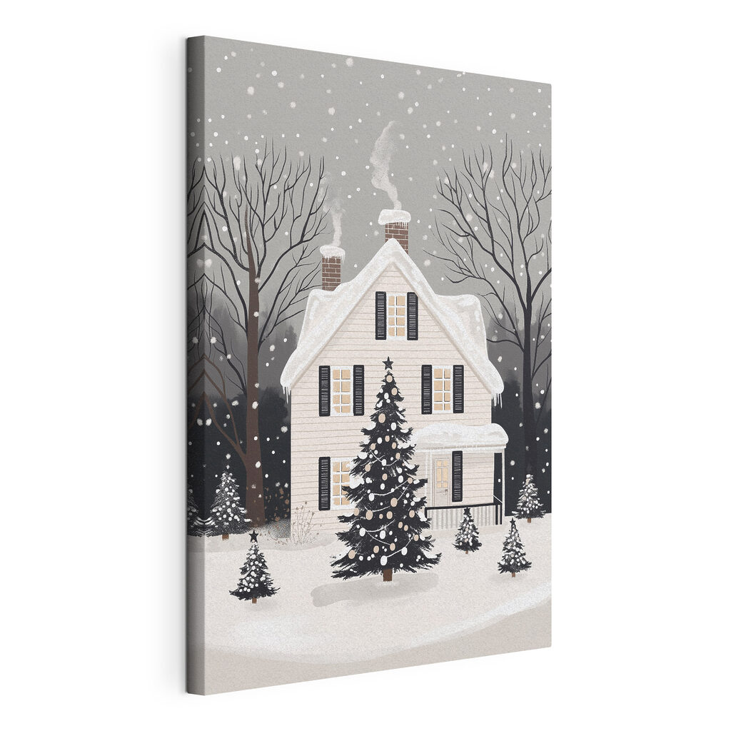 House with a tree in front of it