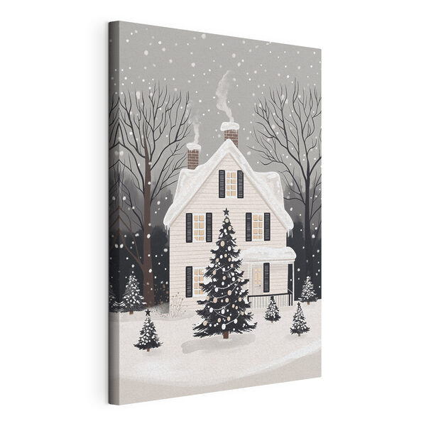 Wandbilder Wandbilder Haus mit Baum vor dem Haus (Artikelnummer: s41371)