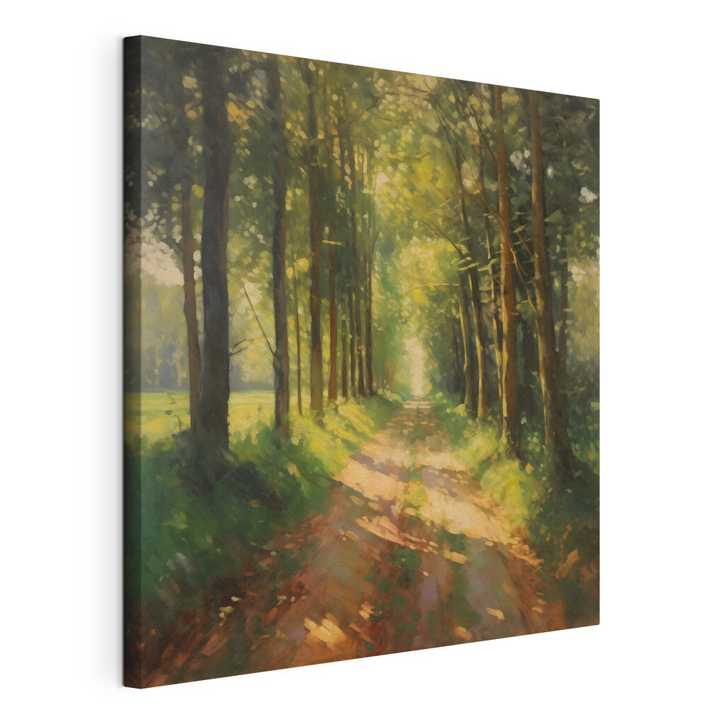 Dirt road through a forest Dirt road through a forest