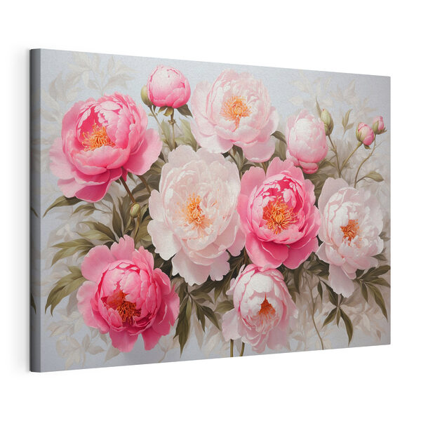 Wandbilder Wandbilder Gruppe von rosa und weißen Blumen (Artikelnummer: s41532)