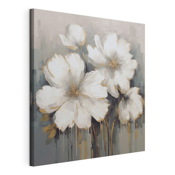 Malerei von weißen Blumen Wandbilder Malerei von weißen Blumen