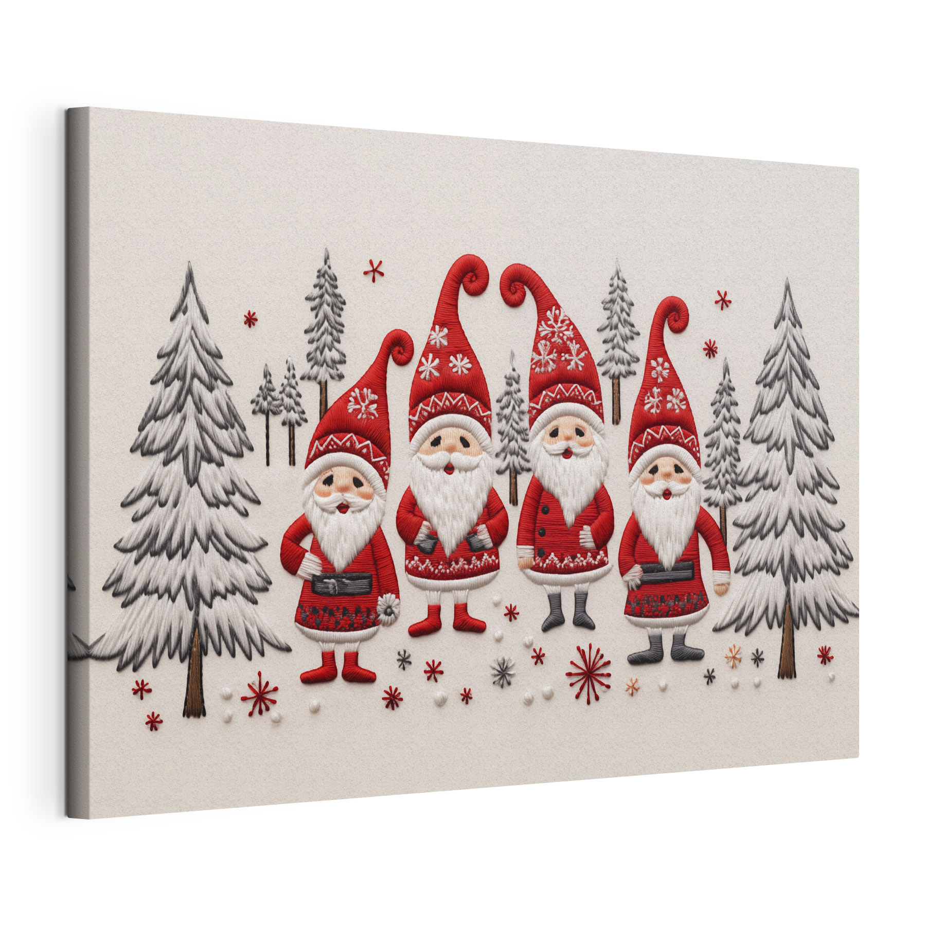 Group of gnomes and trees Group of gnomes and trees