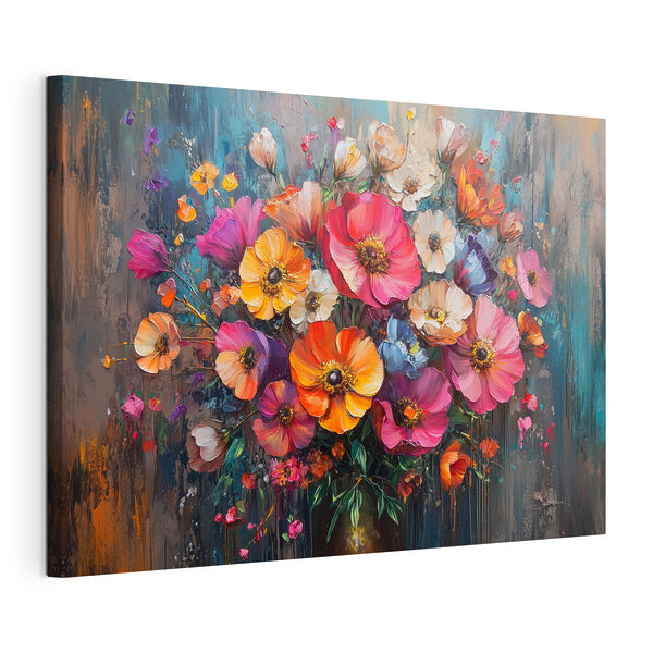 Gemälde von Blumen in einer Vase Wandbilder Gemälde von Blumen in einer Vase