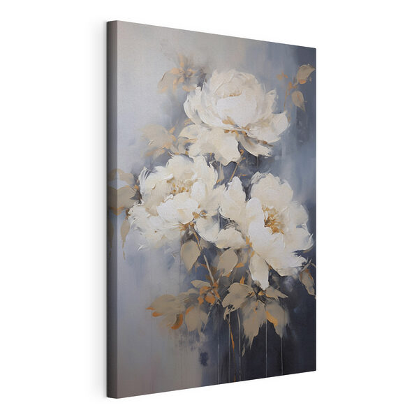 Wandbilder Malerei von weißen Blumen