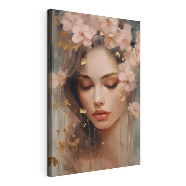 Frau mit Blumen im Haar Wandbilder Frau mit Blumen im Haar