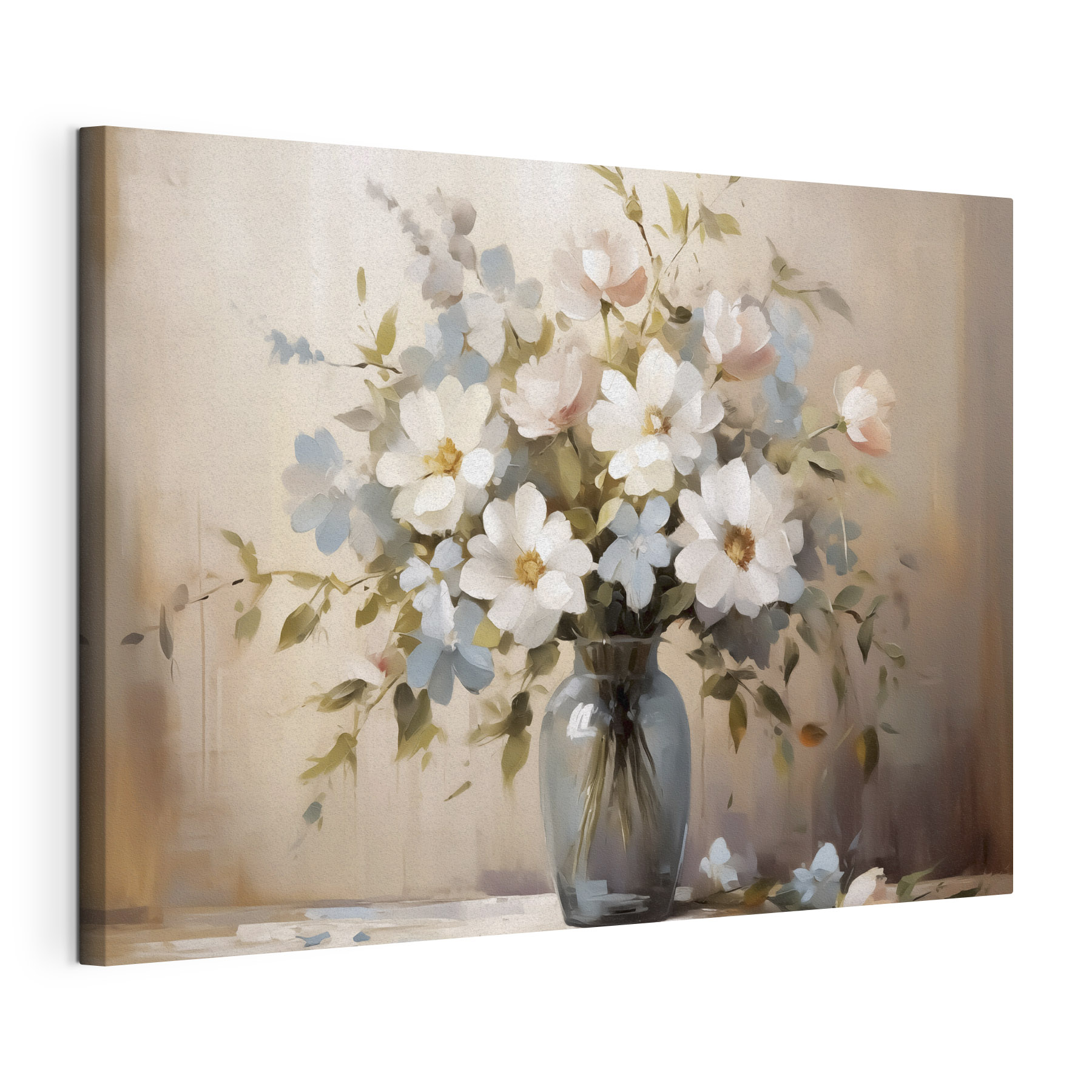 Painting of flowers in a vase