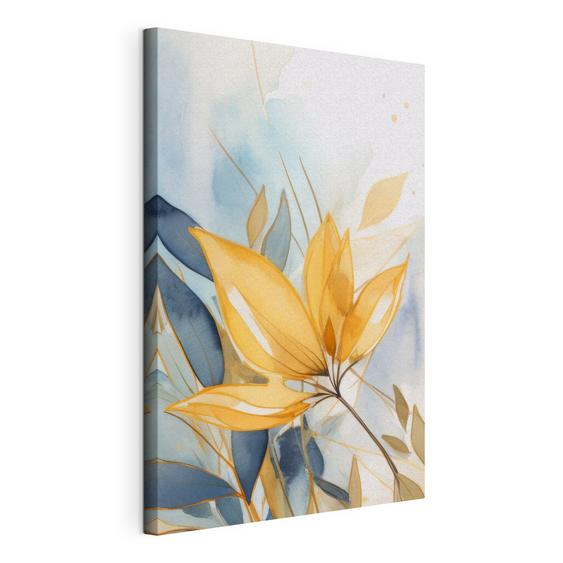 Yellow and blue leaves
