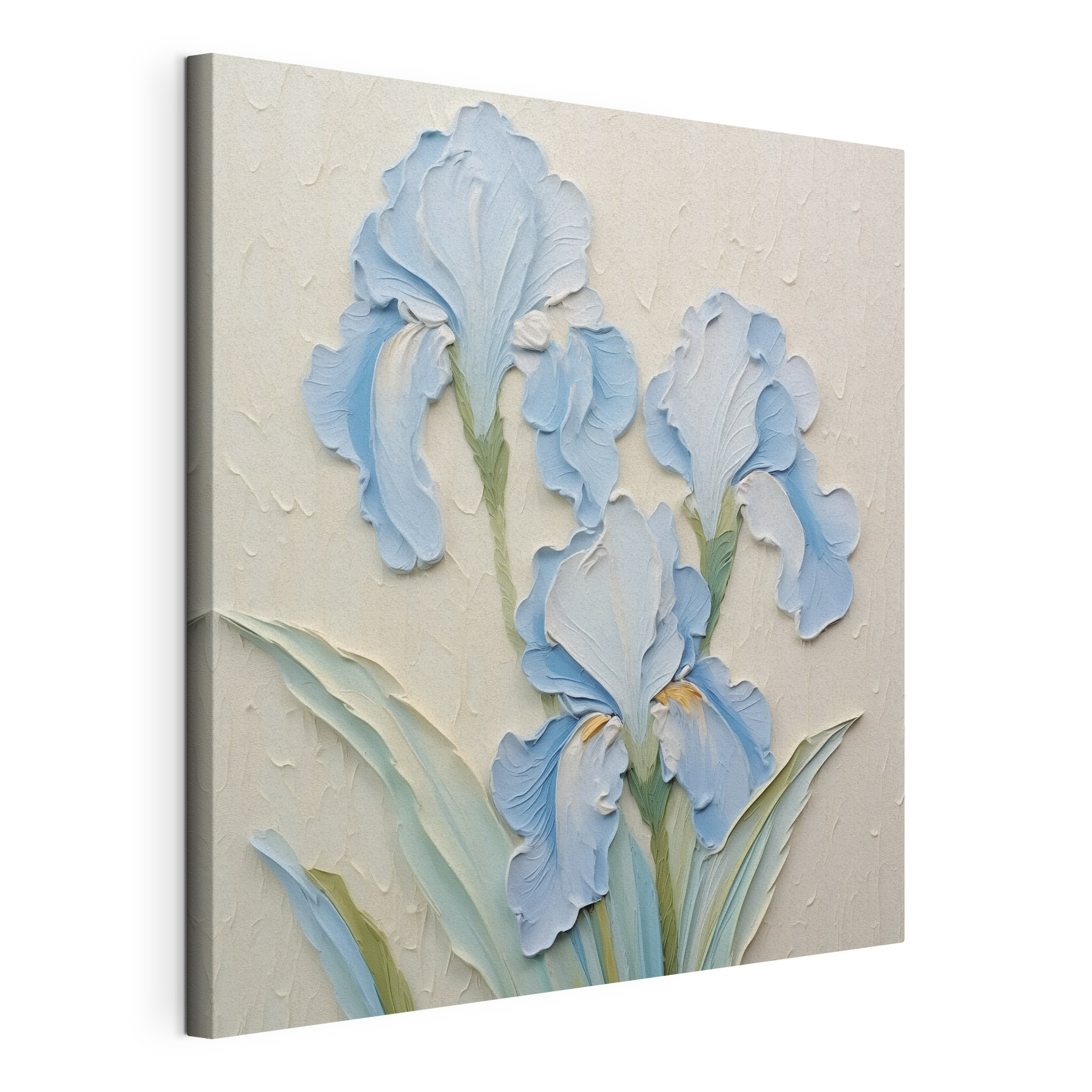Delicate blue flowers in soft hues