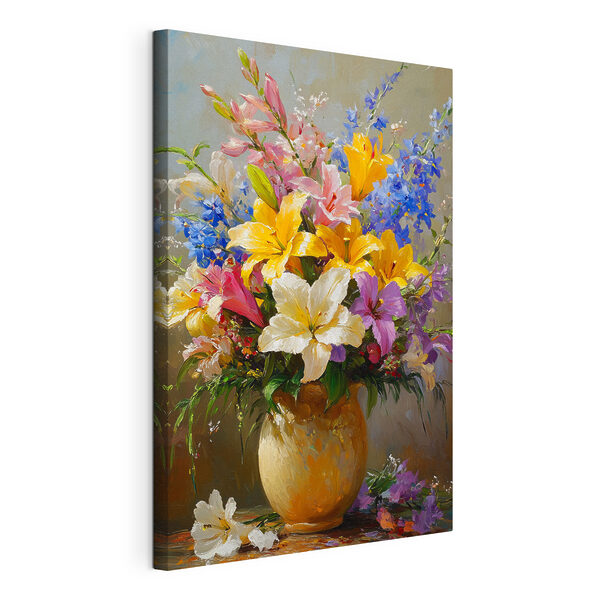 Wandbilder Wandbilder Gemälde von Blumen in einer Vase (Artikelnummer: s42864)