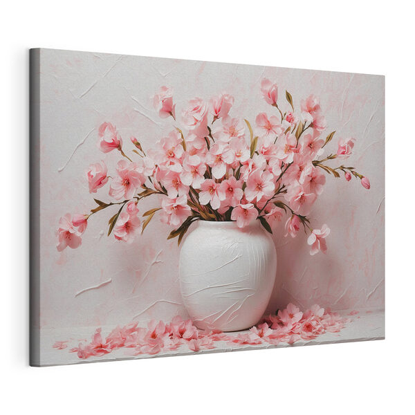 Vase mit rosa Blumen Wandbilder Vase mit rosa Blumen
