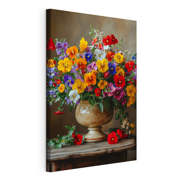 Vase mit bunten Blumen Wandbilder Vase mit bunten Blumen
