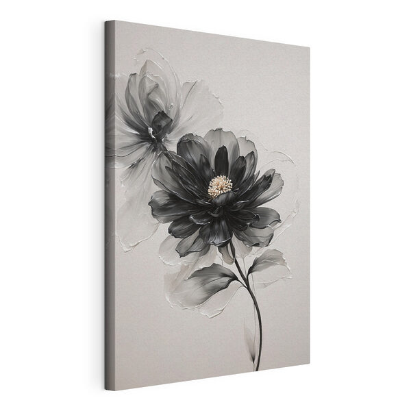 Wandbilder Wandbilder Schwarze und weiße Blume (Artikelnummer: s43099)