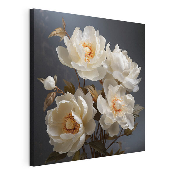 Wandbilder Blumenstrauß aus weißen Blumen