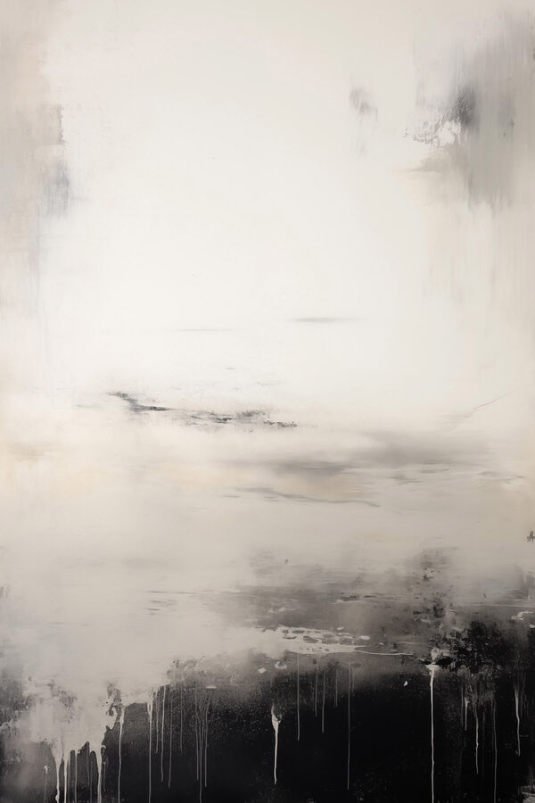 White and black painting