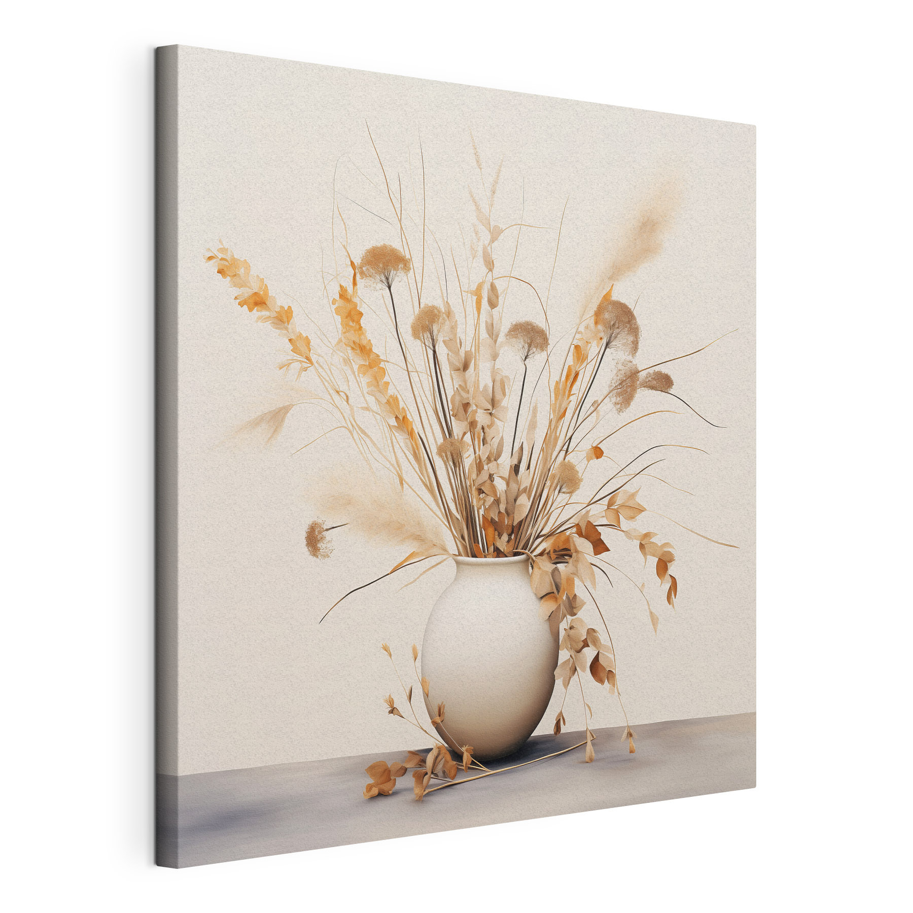 Vase with dried flowers Vase with dried flowers