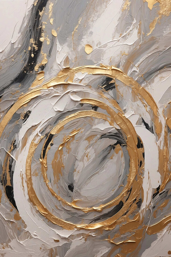 Painting of swirls and swirls