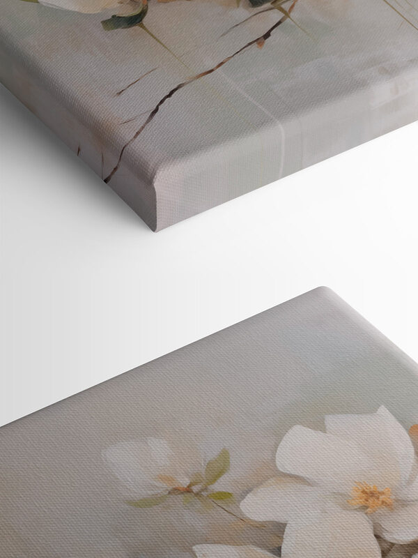 Painting of white flowers