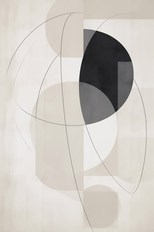 Black and white art piece
