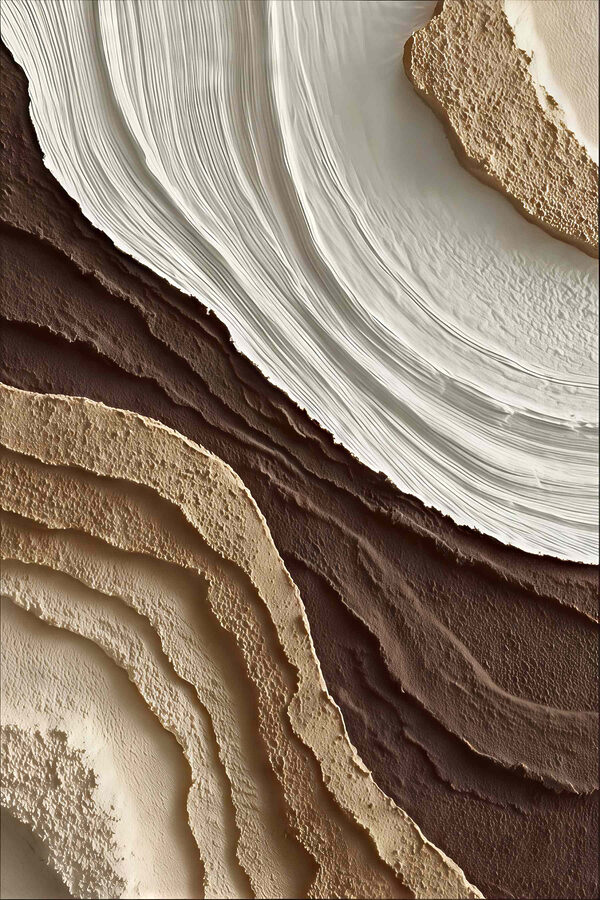 Textured Earth Tones in Layers