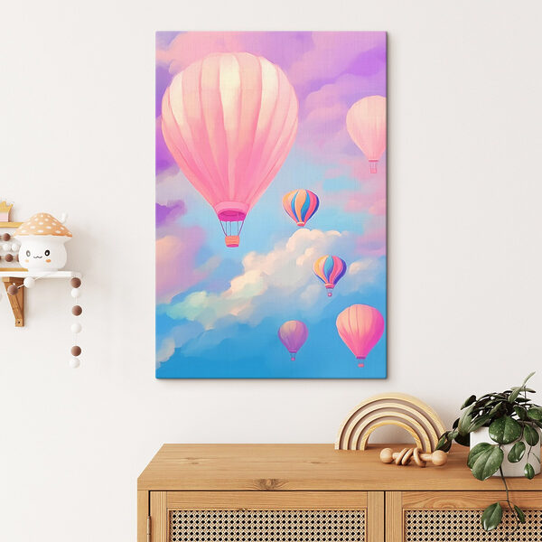 Group of hot air balloons in the sky