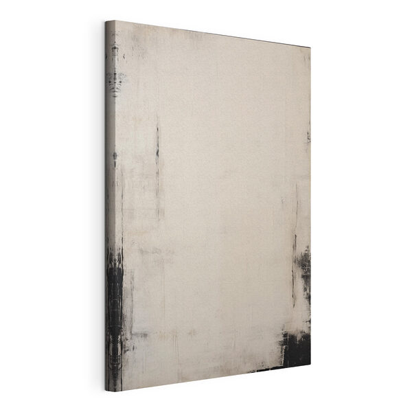 White and black painted wall